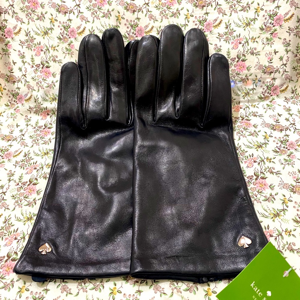 Kate Spade Leather Tech Glove Black